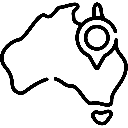 Icon of an Australian map